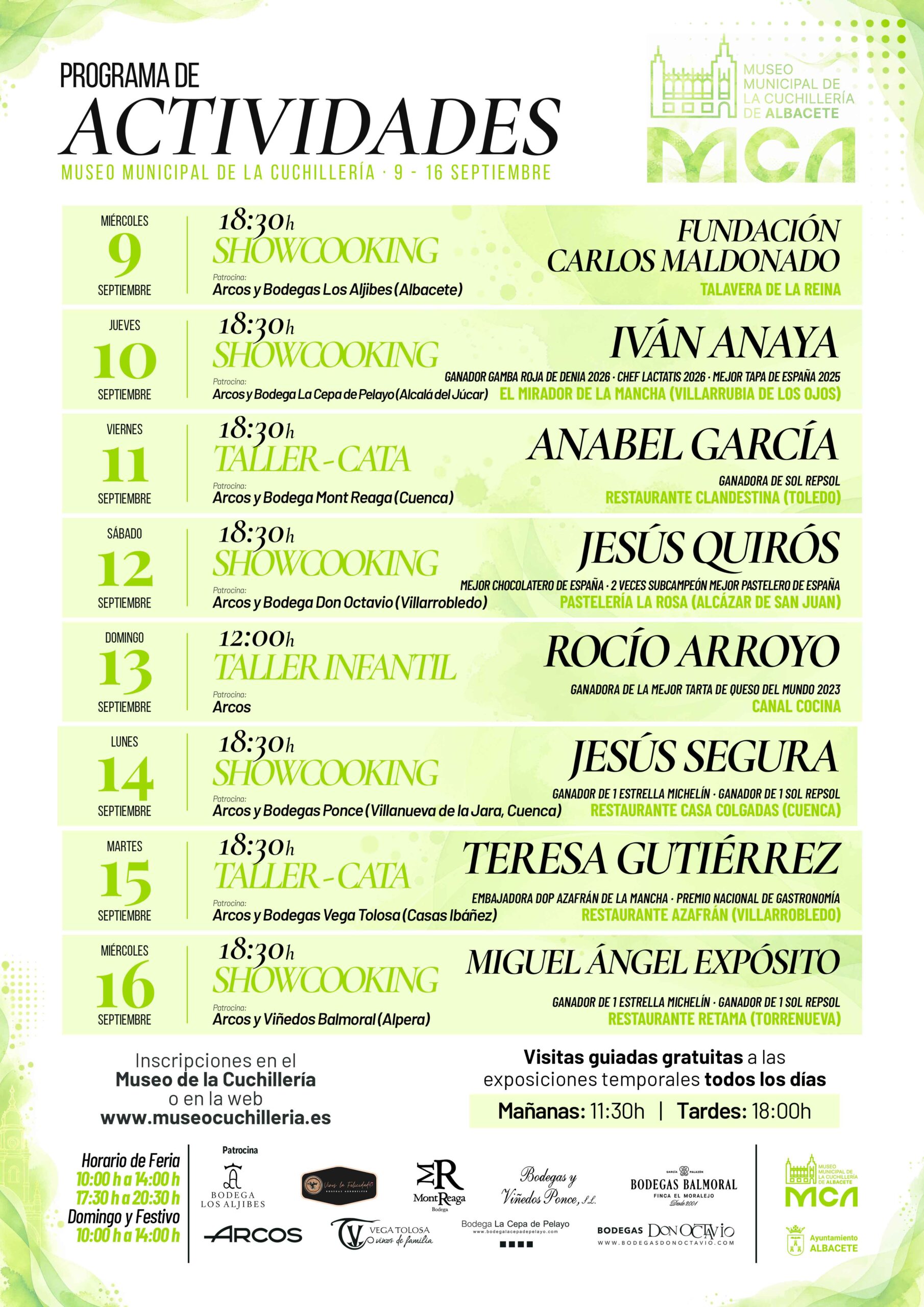 ACTIVIDADES FERIA 2026